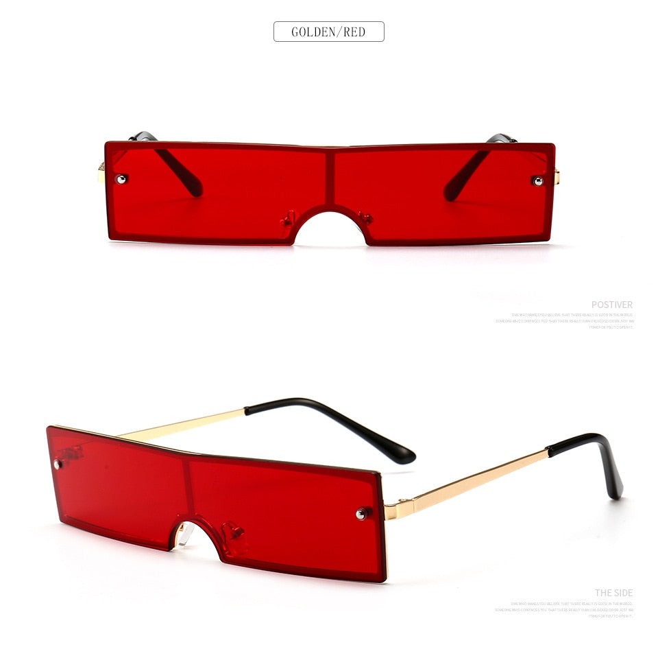Rimless Sunglasses "SlimShades". Ultra Spiffy Unisex Shades. WickedYo